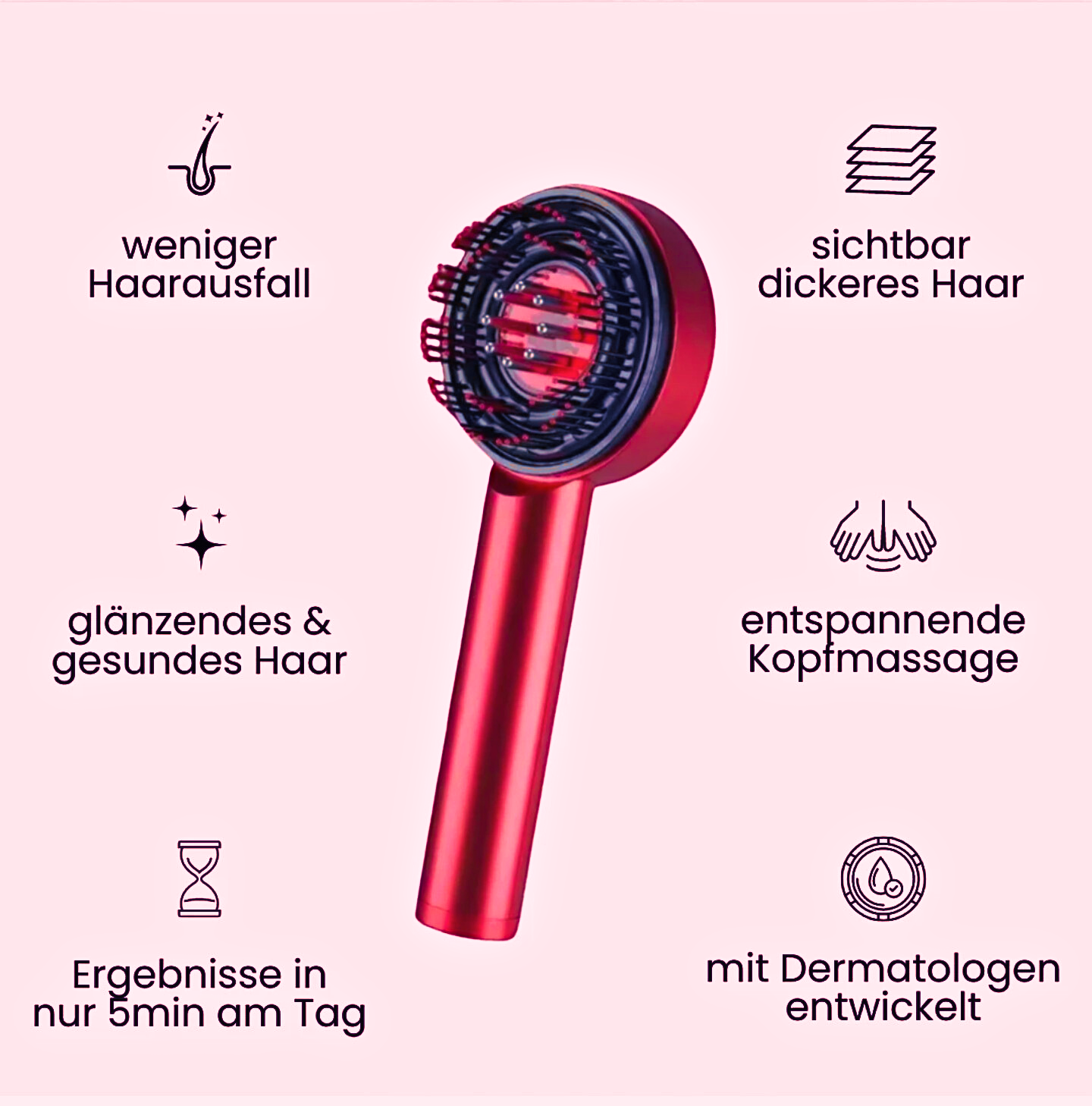 ScalpMassage Pro - Revolutionäre Massagebürste gegen Haarausfall