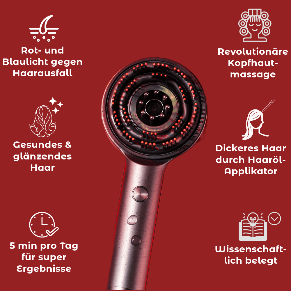 ScalpMassage Pro - Revolutionäre Massagebürste gegen Haarausfall